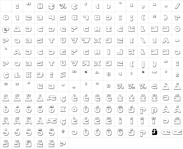 Trigger Man 3D Regular Character Map Trigger Man 3D Regular Character Map