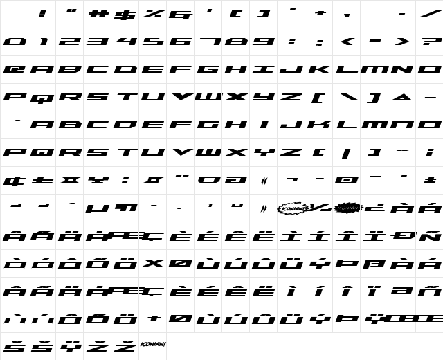 Trireme Expanded Bold Italic Expanded Bold Italic Character Map Trireme Expanded Bold Italic Expanded Bold Italic Character Map