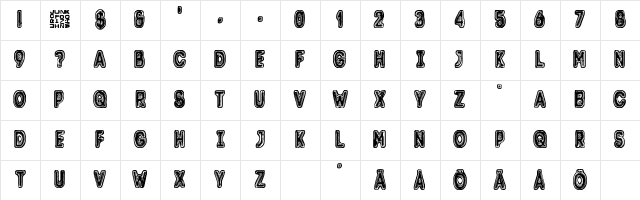 Trolli Regular Character Map