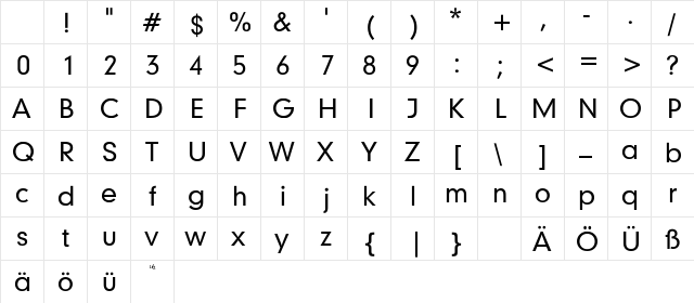 Geometrix Medium Character Map Geometrix Medium Character Map