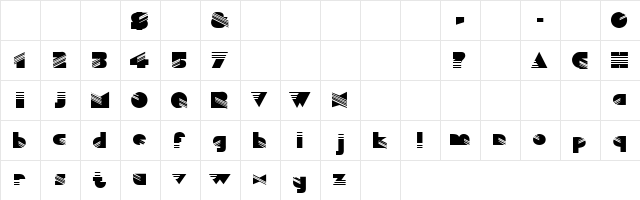 TUBB Regular Character Map