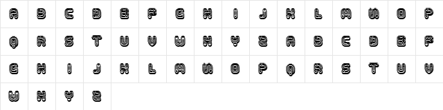 Tuyaux Dark Regular Character Map Tuyaux Dark Regular Character Map