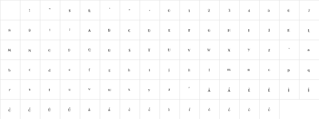 TwentySomething Regular Character Map TwentySomething Regular Character Map