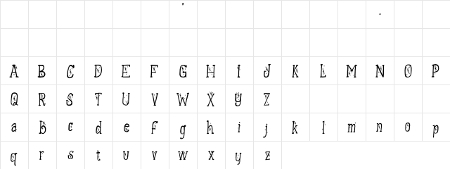 Twilight Ozone Regular Character Map