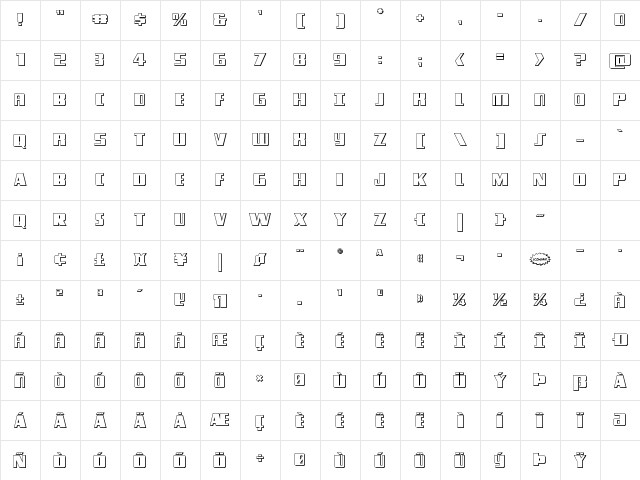Typhoon 3D Regular Character Map