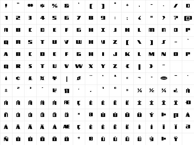 Typhoon Expanded Expanded Character Map Typhoon Expanded Expanded Character Map