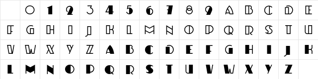ulbricht Regular Character Map