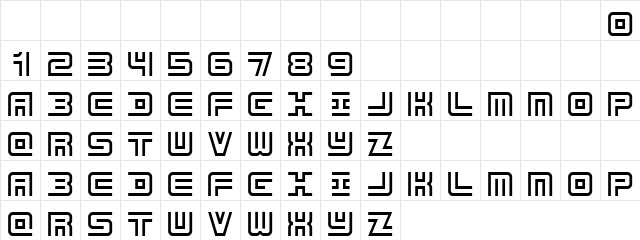 Undercover Regular Character Map