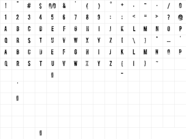 Universal Mind Regular Character Map