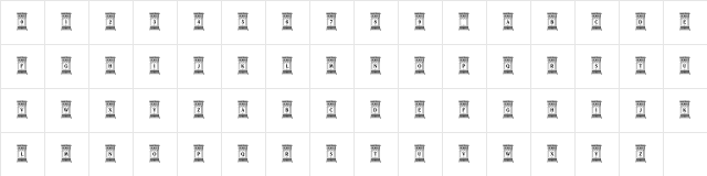 Unnamed Caps Two Regular Character Map