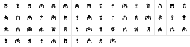 Untitled Regular Character Map