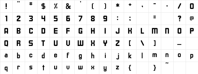 Upsilon Regular Character Map