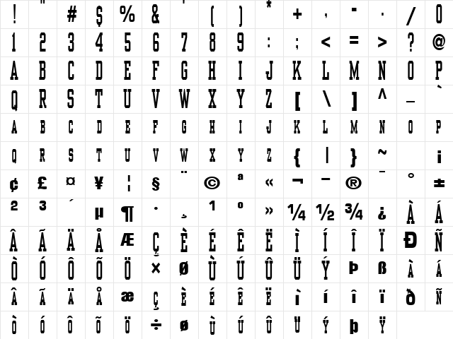 Use Regular Character Map