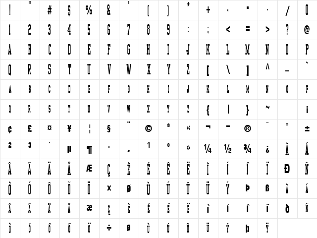 Use Regular Character Map
