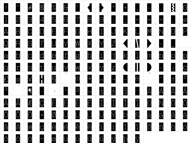 User ExtraLight Cameo Character Map