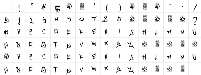 Vance Jackson Regular Character Map Vance Jackson Regular Character Map