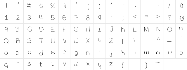 VaNess Medium Character Map