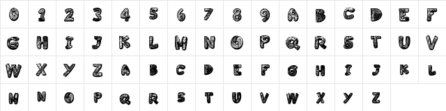 Variety Medium Character Map