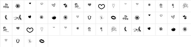 VBDings Medium Character Map
