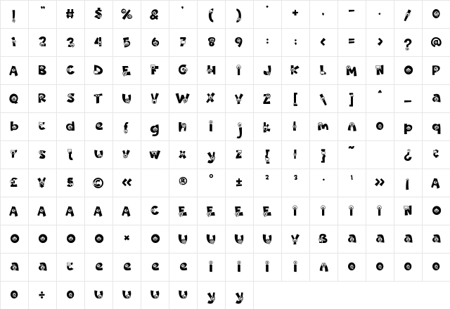 Night Clown Funny Regular Character Map