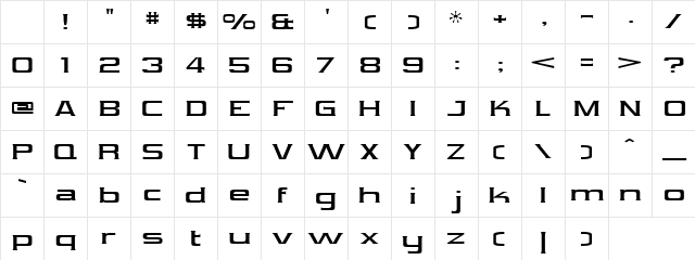 Vibrocentric Regular Character Map Vibrocentric Regular Character Map