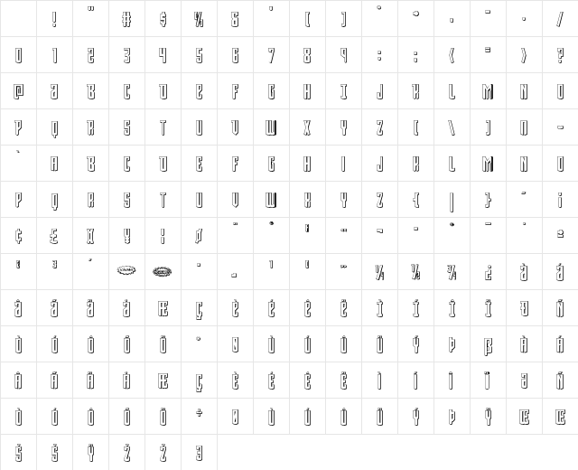 Viceroy of Deacons 3D Regular Character Map Viceroy of Deacons 3D Regular Character Map