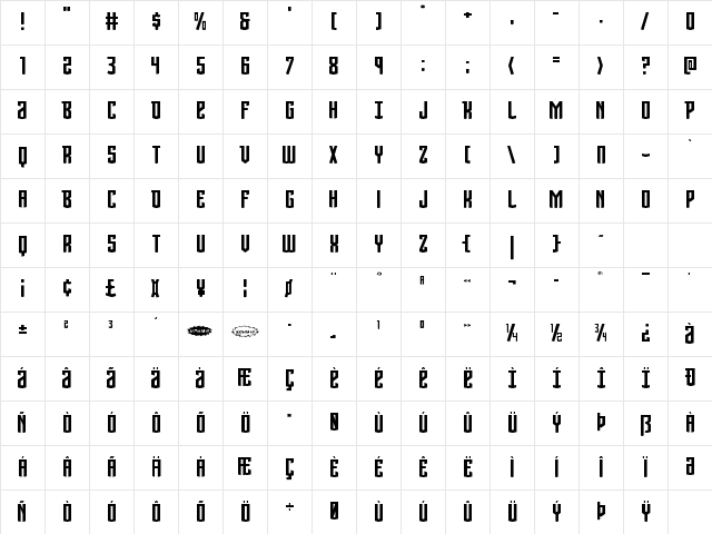 Viceroy of Deacons Expanded Expanded Character Map Viceroy of Deacons Expanded Expanded Character Map