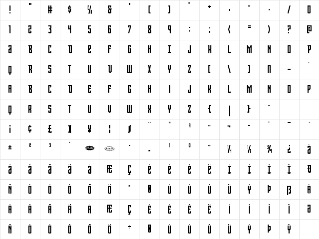 Viceroy of Deacons Regular Character Map