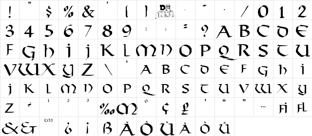 Viking Normal Character Map