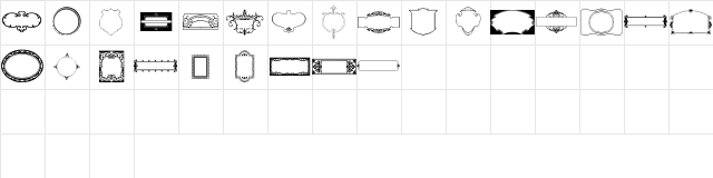 Vintage Panels_08 Regular Character Map