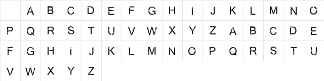 Virtual Bliss Regular Character Map