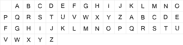 Virtual Bliss Regular Character Map
