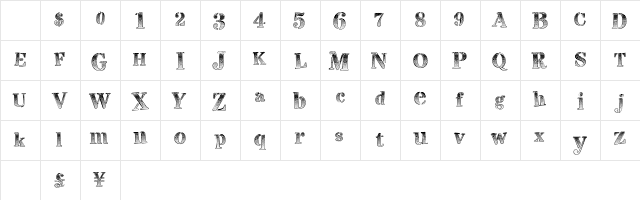 VisualMagnets Regular Character Map VisualMagnets Regular Character Map