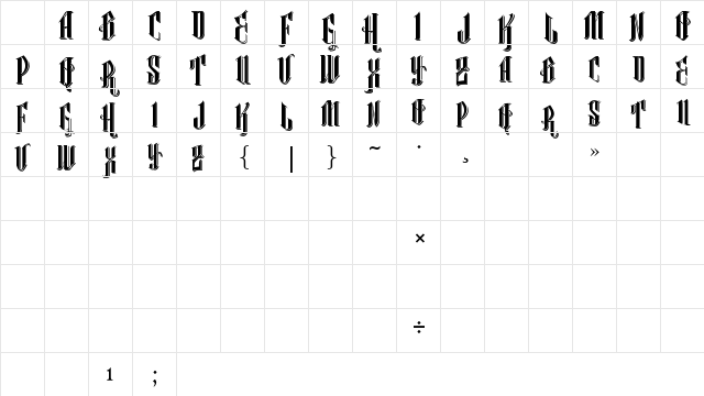 Vtks Classical Hit Regular Character Map