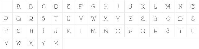 Vtks Curumin Regular Character Map Vtks Curumin Regular Character Map