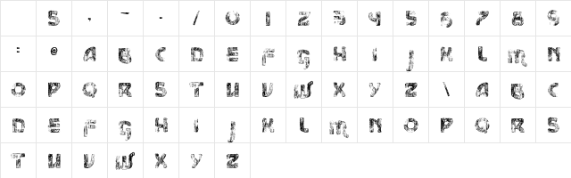 vtks message Regular Character Map vtks message Regular Character Map