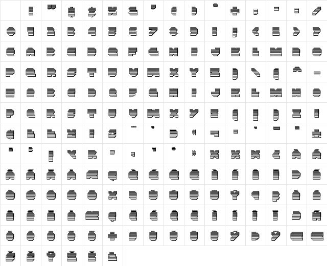 VX Rocket Chrome Regular Character Map VX Rocket Chrome Regular Character Map