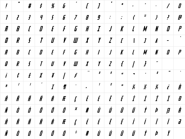 Watchtower Italic Italic Character Map Watchtower Italic Italic Character Map