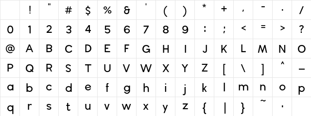 Wavehaus 95 SemiBold Character Map Wavehaus 95 SemiBold Character Map