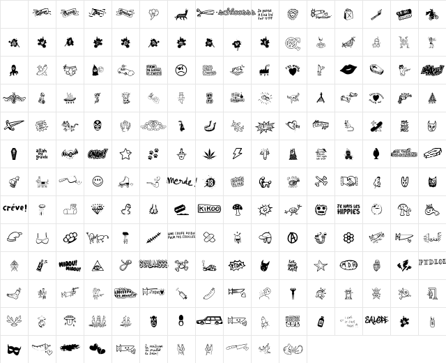WC Schlaasss Classic normal Character Map