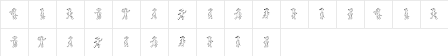 White Mouse Regular Character Map