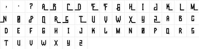 Wild River Regular Character Map