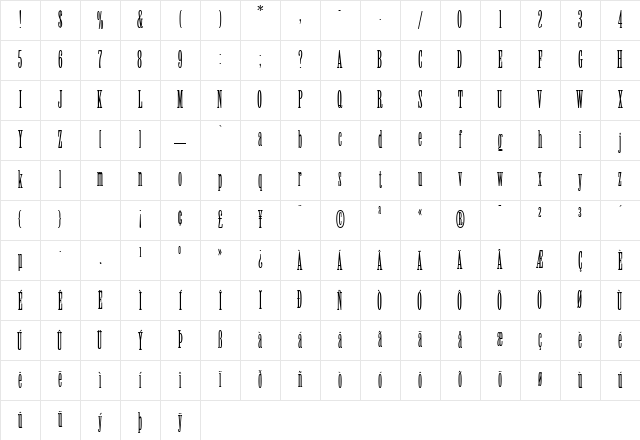 Willow A Character Map