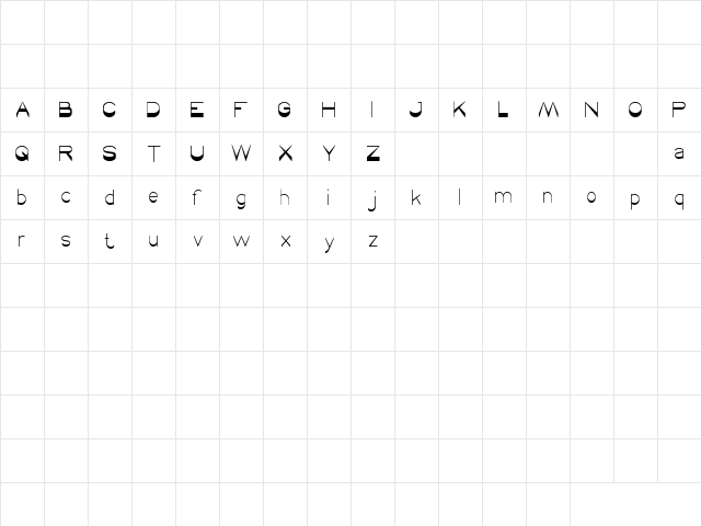 WINNER Regular Character Map WINNER Regular Character Map