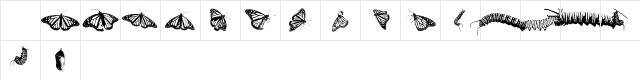 WL Royal Flutter Dingbats Character Map WL Royal Flutter Dingbats Character Map
