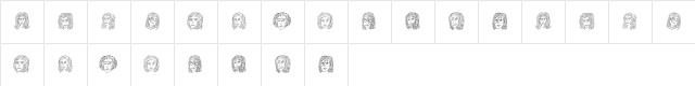Womano Regular Character Map