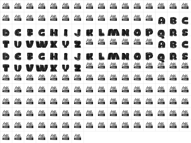 WOOD WOOD Character Map WOOD WOOD Character Map