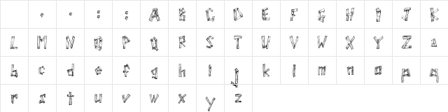 WoodWud Regular Character Map WoodWud Regular Character Map