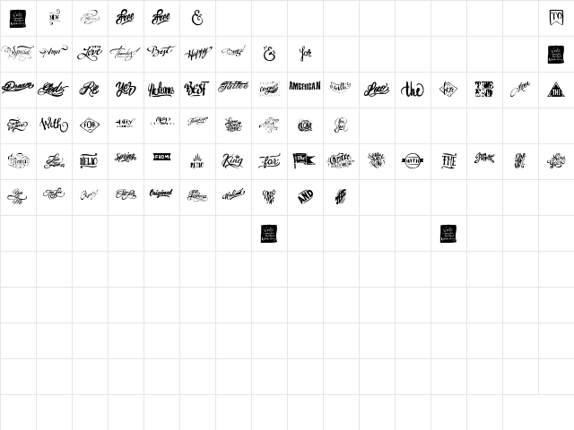 Words Regular Character Map