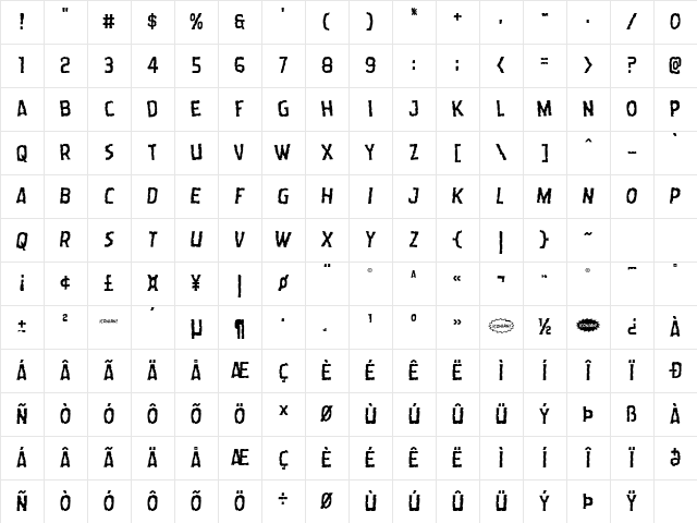 Worm Cuisine Leaning Regular Character Map